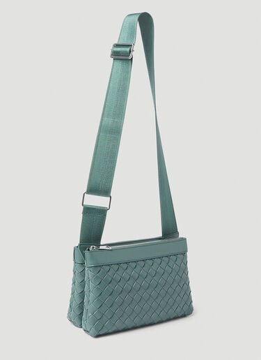 Intrecciato Duo Crossbody Bag Bottega Veneta Intrecciato Duo Crossbody Bag Green bov0155019
