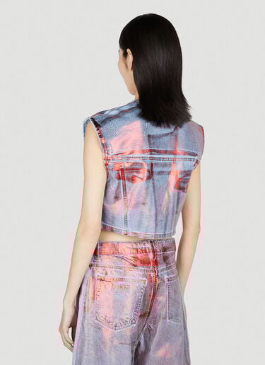 Metallic Foil Vest Top GANNI Metallic Foil Vest Top Red gan0252025