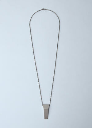 Rick Owens Trunk Charm Necklace Silver ric0159068
