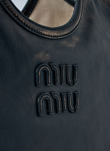 Miu Miu Ivy Leather Tote Bag Brown miu0264114