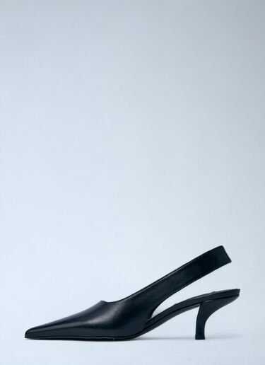 Classic Leather Slingback Heels TOTEME Classic Leather Slingback Heels Black tot0261036