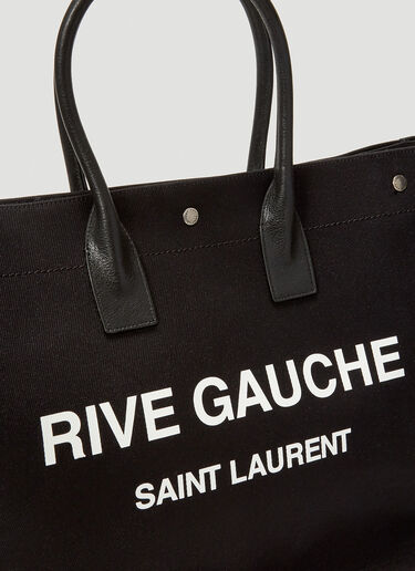 Rive Gauche Canvas Tote in Black - Saint Laurent