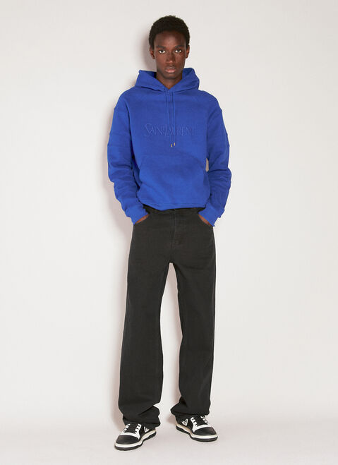 Saint Laurent Long Extreme Baggy Jeans Black sla0154010