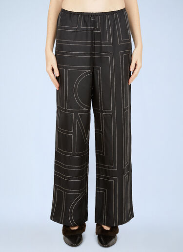 Monogram Pants TOTEME Monogram Pants Black tot0251009