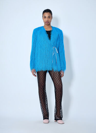 Dries Van Noten Fringed Jacket Light Blue dvn0264001