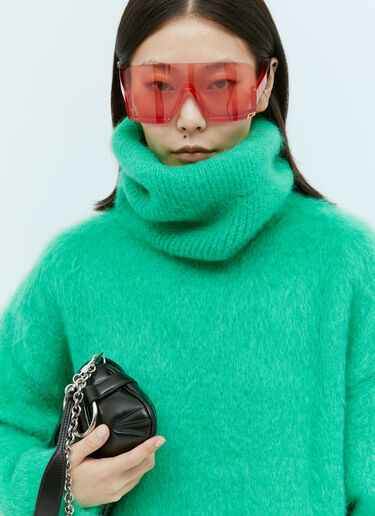 Gucci Mask-Shaped Frame Sunglasses Red gus0254011