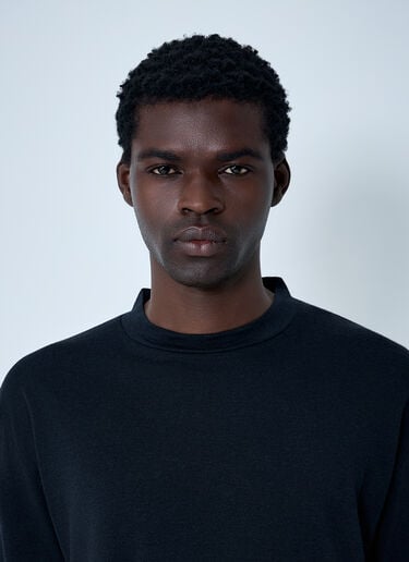 Layered Knit T-Shirt J.L-A.L Layered Knit T-Shirt Black jla0162006