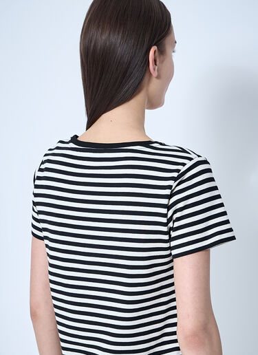 Moncler Striped Logo Motif T-Shirt Black mon0260026