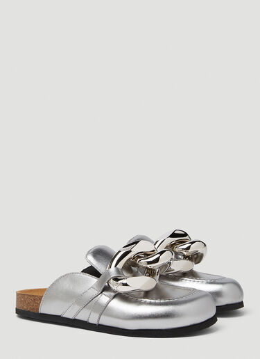 JW Anderson Chain Loafer Mules Silver jwa0249008
