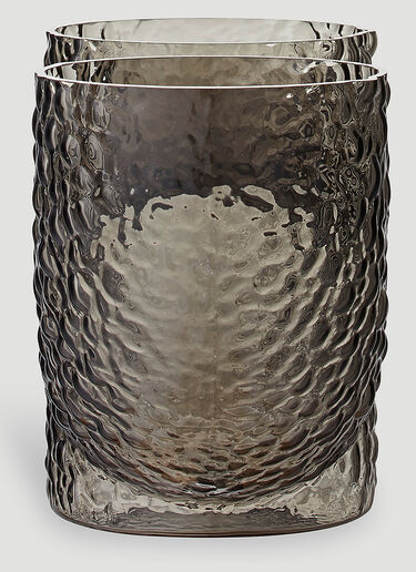 AYTM Aura Low Vase Black wps0670062