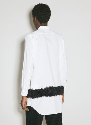 Comme des Garçons Homme Plus 人造毛皮下摆衬衫 白色 hpl0154009