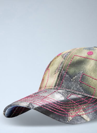 b.Eautiful Embroidered Canvas Cap Green bea0164025