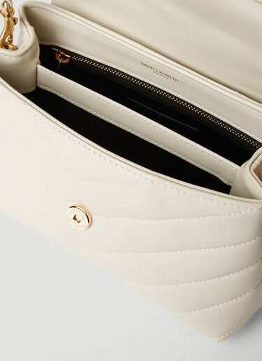 Saint Laurent Loulou Toy Shoulder Bag Cream sla0251072