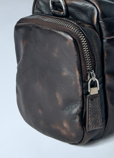 Prada 做旧纳帕皮革肩包 棕色 pra0165004