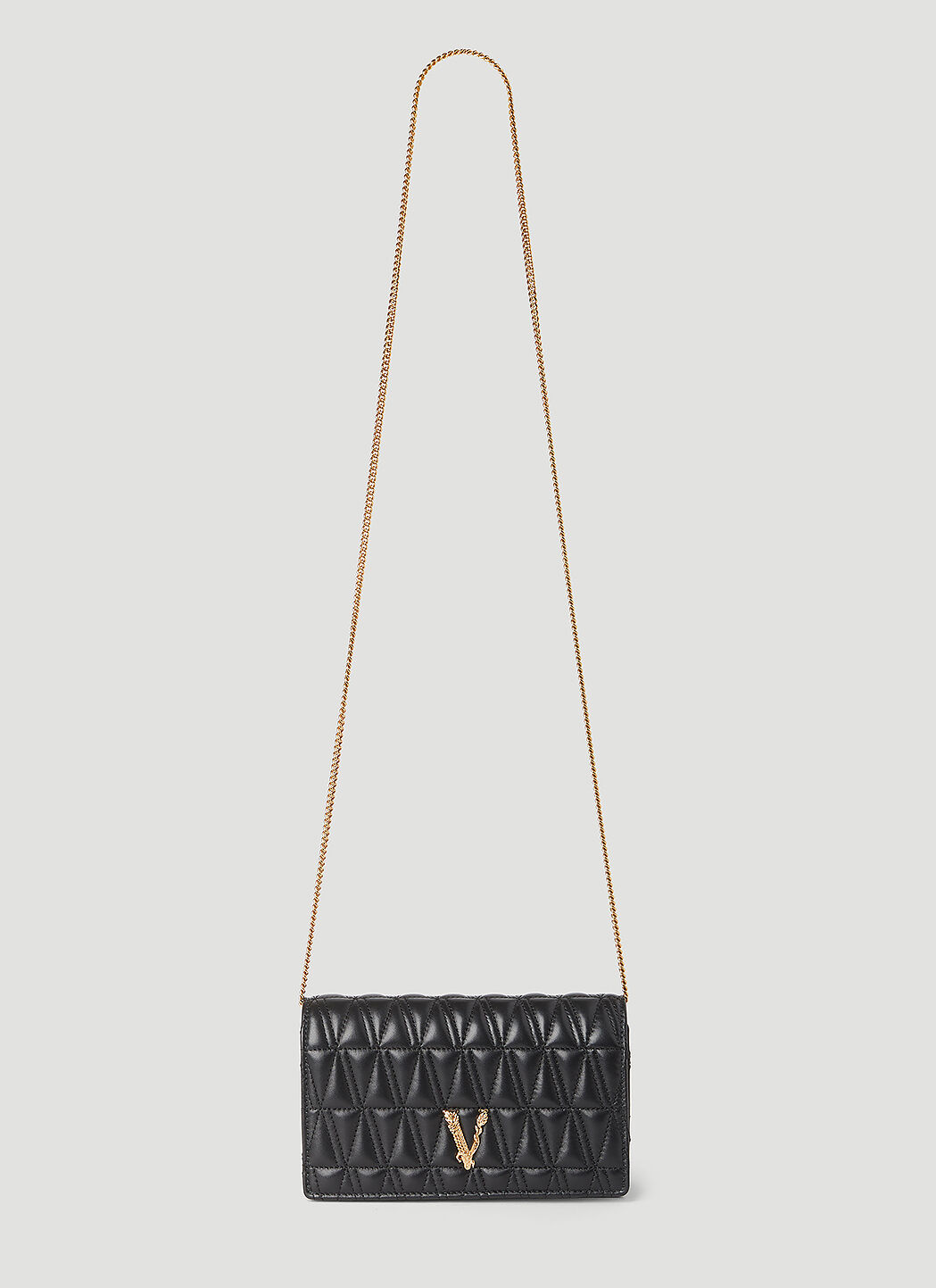 Versace Women s Virtus Shoulder Bag in Black LN CC