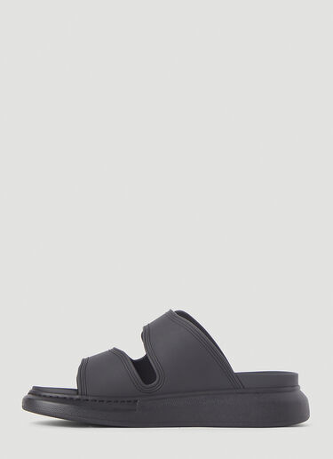 Hybrid Rubber Slides Alexander McQueen Hybrid Rubber Slides Black amq0145075