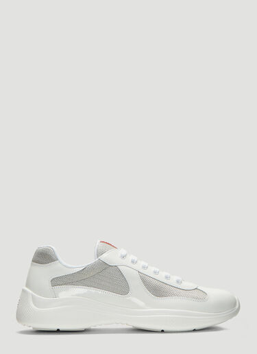 Prada America’s Cup Lace-Up Sneakers White pra0137060