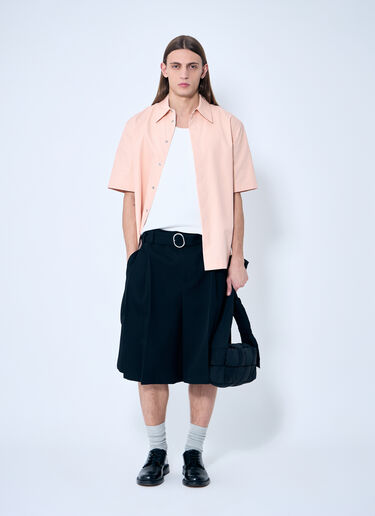 Jil Sander Belted Pleated Shorts Black jil0159006