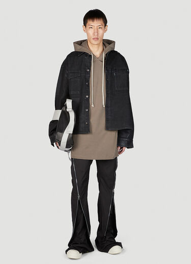 Long Hooded Sweatshirt Rick Owens Long Hooded Sweatshirt Brown ric0151011