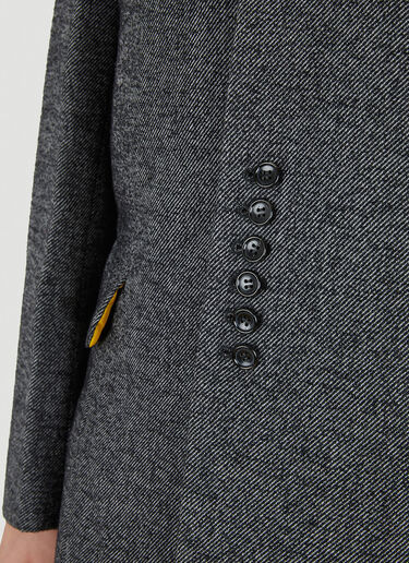 Comme Des Garçons Homme Plus Collarless Jacket Grey hpl0150004