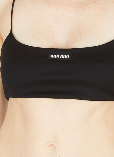 Miu Miu Camisole Crop Top Black miu0251007