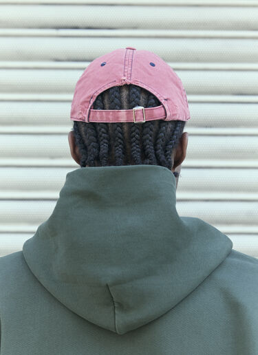 GREG ROSS Distressed Baseball Cap Red grr0157013