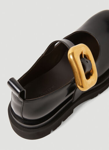 Bottega Veneta Lug Mary Jane Shoes Black bov0251086