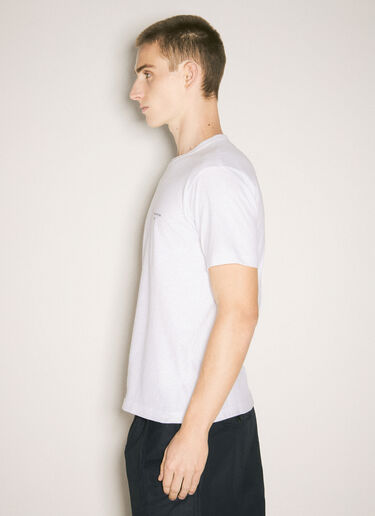 Comme des Garçons Homme 로고 프린트 티셔츠 화이트 cdh0158015
