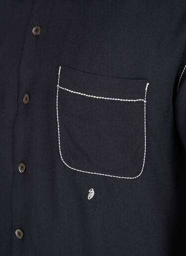 Stüssy Contrast Pick Stitched Shirt Black sts0348005