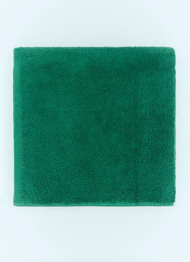 Tekla Logo Patch Bath Towel Green tek0355015