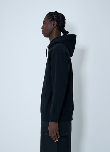 Embroidered Logo Hooded Sweatshirt Comme des Garçons Homme Embroidered Logo Hooded Sweatshirt Black cdh0162007