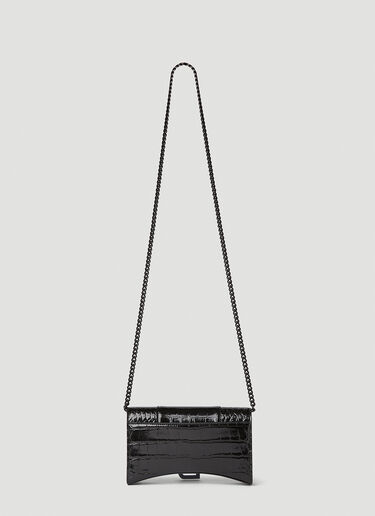 Balenciaga Hourglass Shoulder Bag Black bal0251110