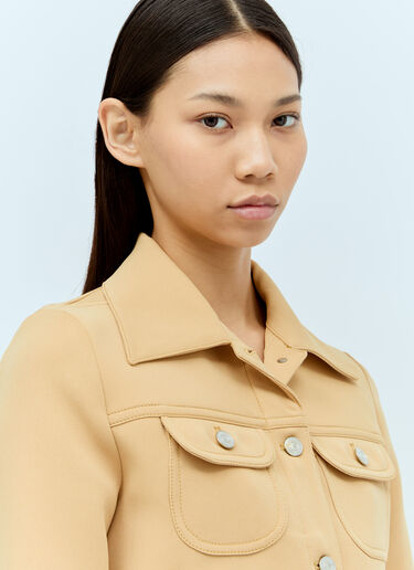 Courrèges 斜纹卡车司机夹克 米色 cou0255002