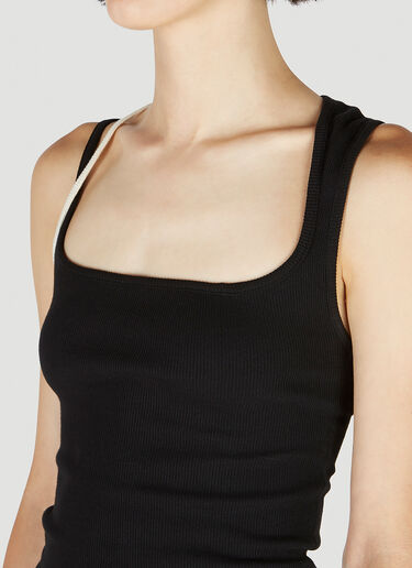 Otto Ribbed Tank Top Ottolinger Otto Ribbed Tank Top Black ott0251004