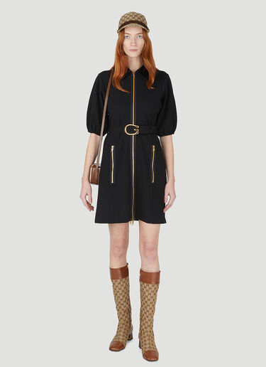 Gucci [G] 버클 벨트 드레스 블랙 guc0247011