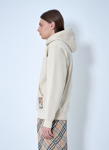 Burberry 徽标贴饰连帽运动衫  米色 bur0159004