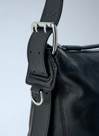 Lemaire Belted Baguette Shoulder Bag Black lem0264026