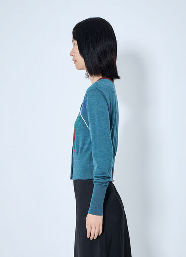 LN-CC® - Vivienne Westwood: Argyle Cropped Cardigan - Green Vivienne Westwood Argyle Cropped Cardigan Green vvw0265022