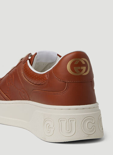 Gucci GG 压纹篮球鞋 棕色 guc0152104