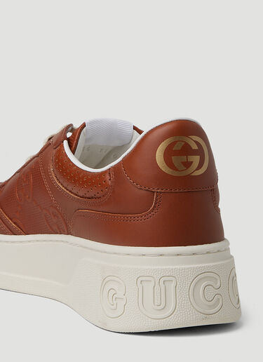 Gucci GG Embossed Basket Sneakers Brown guc0152104
