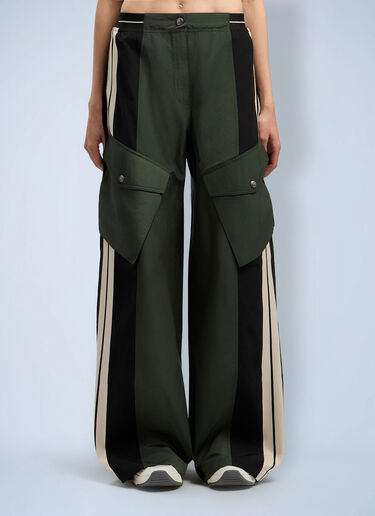 Panel Cargo Pants Palm Angels Panel Cargo Pants Green pma0262079