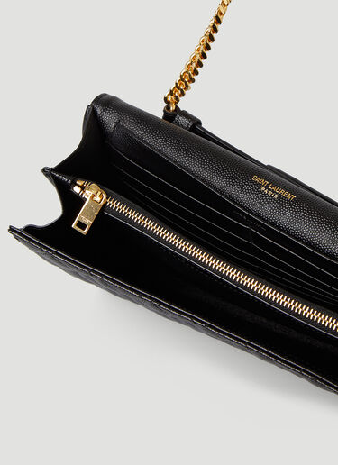 Cassandre Chain Wallet Saint Laurent Cassandre Chain Wallet Black sla0245092
