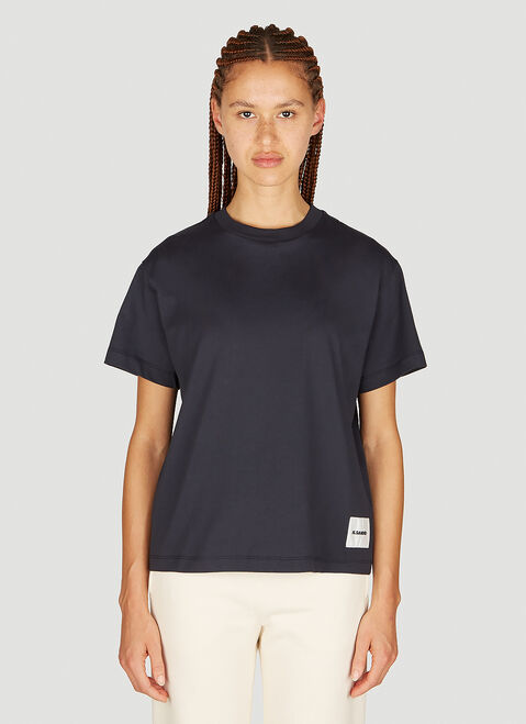 Jil Sander+ ロゴパッチTシャツ グレー jsp0251009