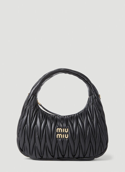 Miu Miu Wander Hobo Bag Black miu0254016