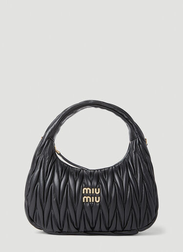 Miu Miu 원더 호보 백 블랙 miu0254054