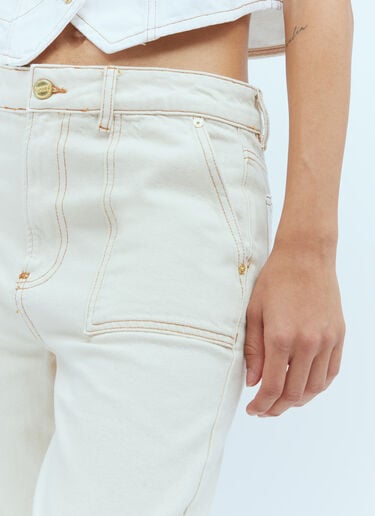 Angi Denim Jeans GANNI Angi Denim Jeans Beige gan0254008