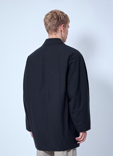 The Row Verna Cotton Coat Black row0166001