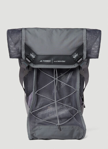 adidas Terrex x And Wander Mesh Hiking Backpack Grey ata0352006