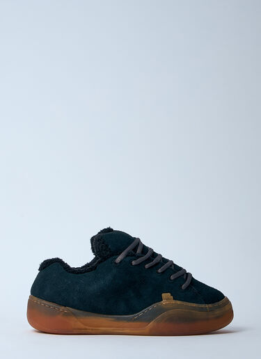 ERL Suede Vamp Skate Sneakers Black erl0160017