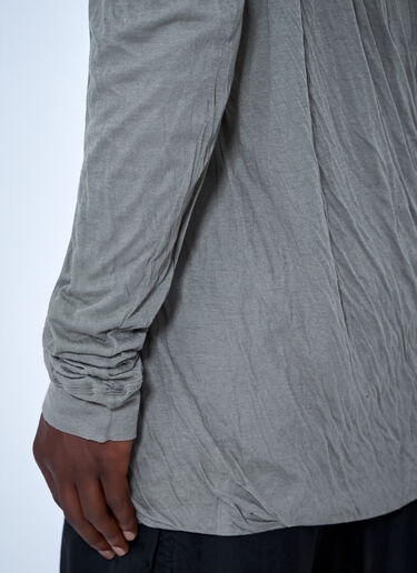 LN-CC® - Rick Owens: Jumbo Double LS T-Shirt - White Rick Owens Jumbo Double LS T-Shirt White ric0165076